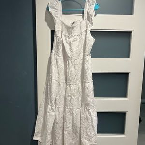 Old Navy 2X White Sundress Maxi